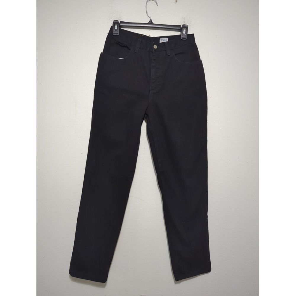 Watch L.A. Vintage‎ Black Denim High Waisted Straight Leg Jeans Kids Sz 9-10 USA